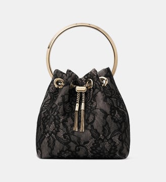 Sac à main Bon Bon dentelle - Jimmy Choo - Noir