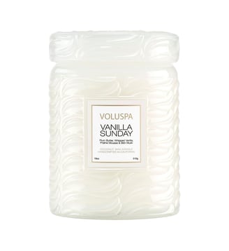 Vanilla Sunday - Bougie parfumée - Grand Modèle - Voluspa - Blanc