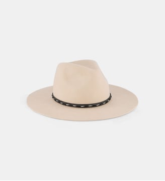 Chapeau fedora Virna en laine - Galeries Lafayette - Beige
