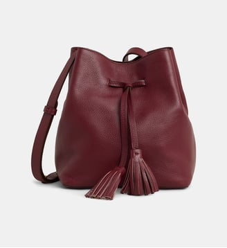 Sac seau Saxo Mini Two cuir - Gerard Darel - Bordeaux