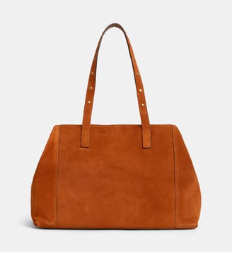 Sac bowling Simple J3 cuir velours - Gerard Darel - Brandy