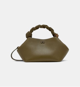 Sac à main Bou Small Grained - Ganni - Military olive