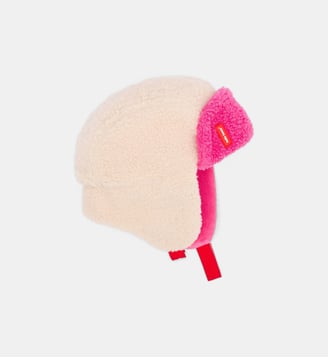 Chapka Gwen - Hello Hossy - Blanc et rose