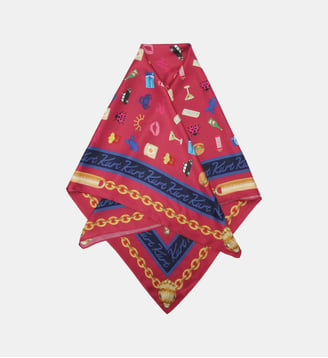 Foulard à motif - Kurt Geiger London - Rouge