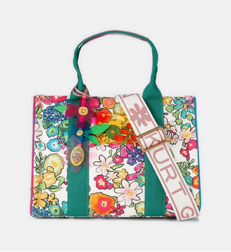 Sac cabas Southbank au tissu floral - Kurt Geiger London - Blanc et multicolore