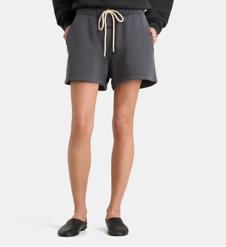 Short molletonné taille élastique coton - Fear Of God - Gris foncé