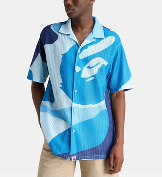 Chemisette camouflage mesh  - A BATHING APE ® - Camouflage bleuté