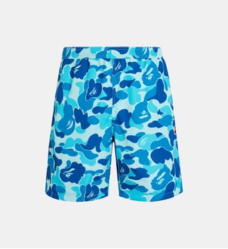 Short de bain Camouflage logo - A BATHING APE ® - Camouflage bleuté