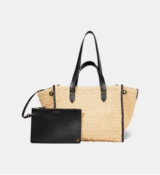 Sac panier Leon M - Jérôme Dreyfuss - Beige et noir