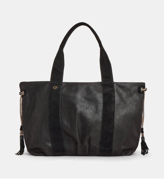 Sac cabas Prudy textile garni cuir pailleté
- Mila Louise - Noir