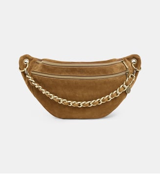 Sac banane Petra croûte de cuir - Mila Louise - Marron