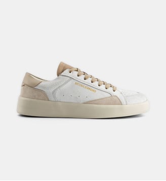 Basket Classique Vintage - National Standard - Blanc et beige