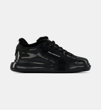 Baskets basses Kore Karl Fur - Karl Lagerfeld - Noir vernis