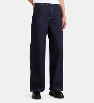 Jean W'Jens worker coton denim - Carhartt WIP - Bleu jean foncé