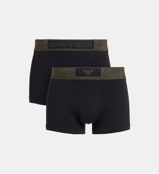 Lot de 2 boxers Holidays Lurex - Emporio Armani - Noir et doré