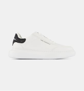 Baskets basses Kore strass cuir - Karl Lagerfeld - Blanc