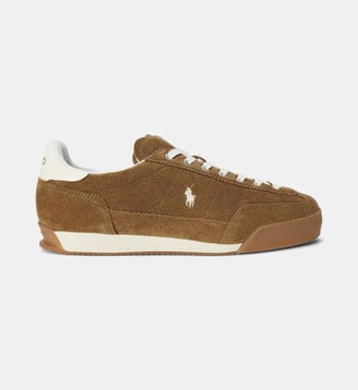 Baskets basses Hester en daim signature - Polo - Beige foncé