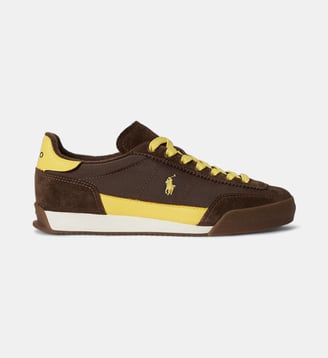 Baskets Hester en daim - Polo Ralph Lauren - Marron jaune