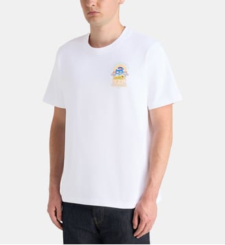 T-shirt Classic Egyptian Art coton  - Casablanca - Blanc et multicolore