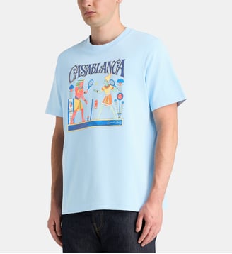 T-shirt Classic Egyptian coton bio - Casablanca - Bleu ciel