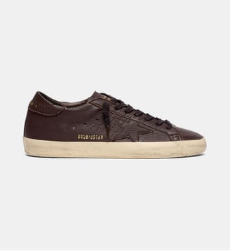 Baskets basses Super Star en cuir - Golden Goose - Dark brown