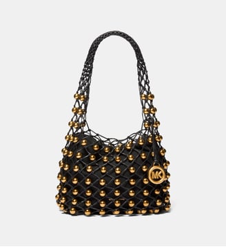 Sac hobo filet et perles - Michael Kors - Noir