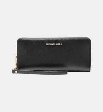 Portefeuille fermeture à glissière signature - Michael Kors - Noir