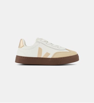 Baskets basses Small Volley O.T. cuir - Veja - Blanc et platine