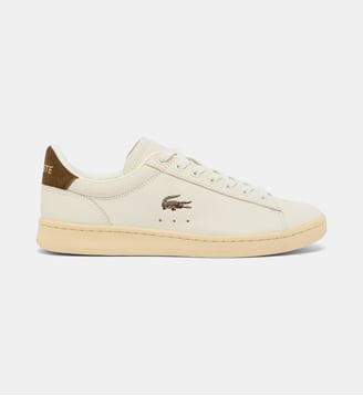 Baskets basses Carnaby en cuir  - Lacoste - Beige et marron