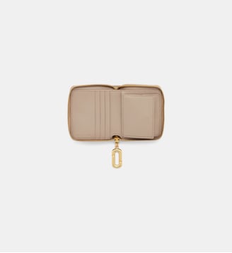Porte-monnaie Slim compact en cuir - Marc Jacobs - Beige