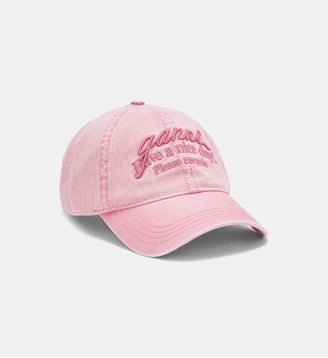 Casquette en coton signature - Ganni - Rose