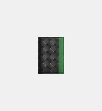 Porte-cartes - Bottega Veneta - Noir et vert