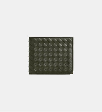Portefeuilles Intrecciato en cuir - Bottega Veneta - Multi vert