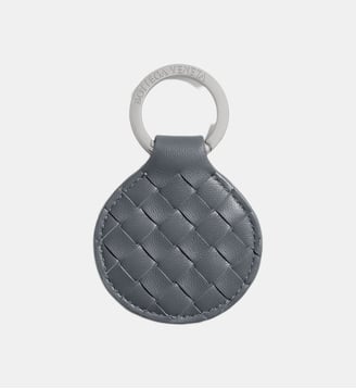 Porte-clefs Intrecciato en cuir - Bottega Veneta - Bleu foncé
