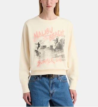 Sweat Harry Shrunken coton - Anine Bing - Écru