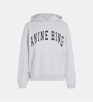 Hoodie Harvey New Classic coton  - Anine Bing - Grey