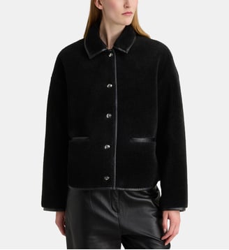 Veste droite polaire Camden - Anine Bing - Black