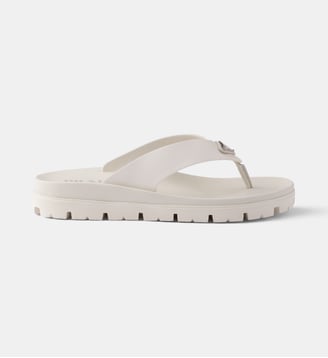 Tongs en gomme - Prada - Neutre