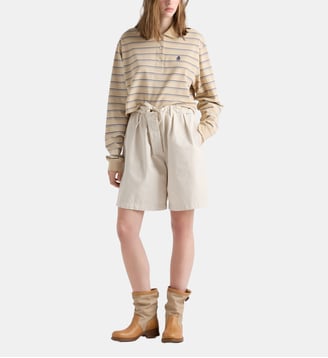 Bermuda en gabardine - Prada - Neutre
