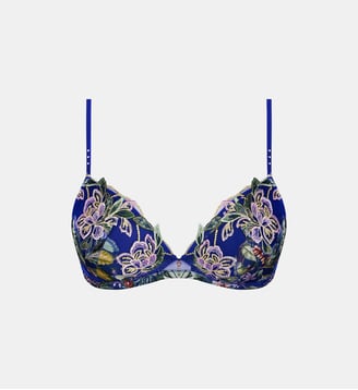 Soutien-gorge triangle à coques Bain de Nature - Lise Charmel - Bleu et vert