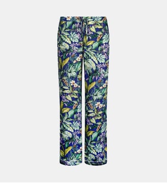 Pantalon bain de nuit coupe classique - Lise Charmel - Vert et multicolore