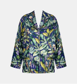 Chemise courte bain de nature - Lise Charmel - Vert et multicolore