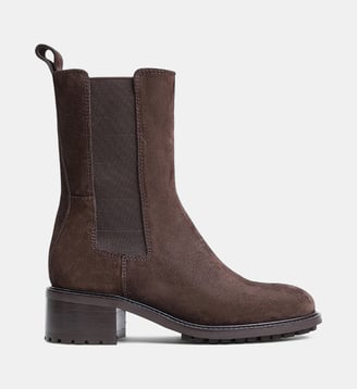 Bottines Line en croûte de cuir - Jonak - Marron