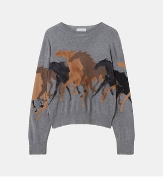 Pull Racing Horses - Stella McCartney - Gris