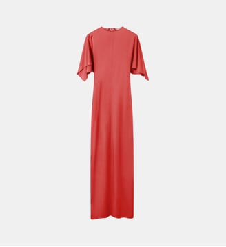 Robe longue Handkerchief - Stella McCartney - Rouge tomate