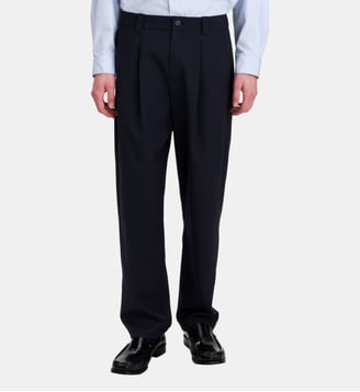 Pantalon Renato en mélange de laine - A.P.C. - Bleu marine