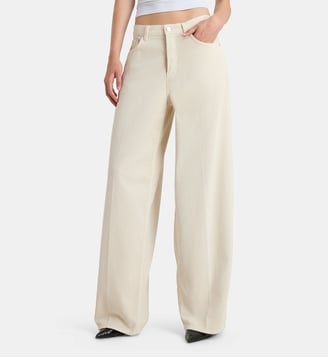 Pantalon boyfriend Bethany velours milleraies - Haikure - Snow