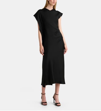 Robe longue Victoria satinée - Victoria Beckham - Black