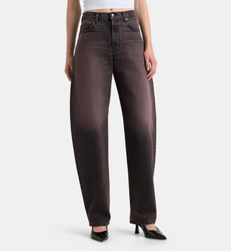 Jean barrel Bibi délavé - Haikure - Noir rose