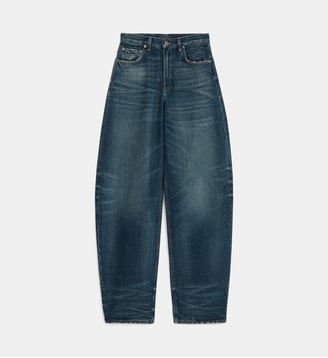 Jean barrel Bibi délavé - Haikure - Bleu denim